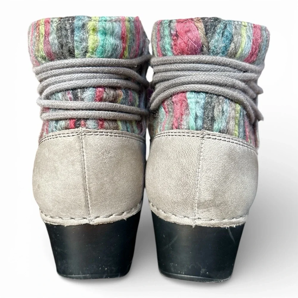 Dansko Tami Neutral Grey Nubuck Leather Ankle Boots, Women's US 8 EU 39 - Picture 4 of 7